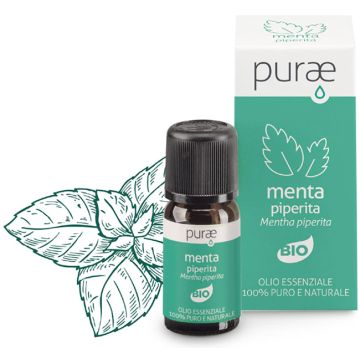 Purae oe menta bio mentha piperita parti aeree 10 ml