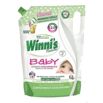 WINNI S - Baby - Ecoricarica Detersivo Ipoallergenico 800 Ml