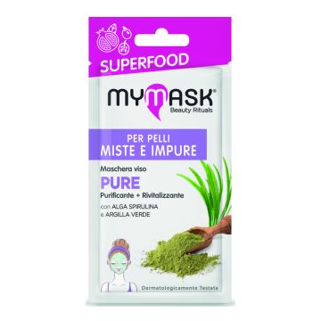 MYMASK - Superfood Pure - Maschera purificante e rivitalizzante