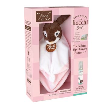Cofanetto fiocchi di riso avventure doudou rosa