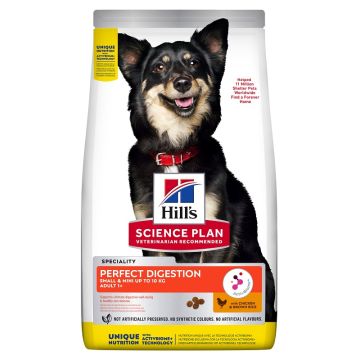 Science plan canine perfect digestion small&mini adult 1+ 1,5 kg