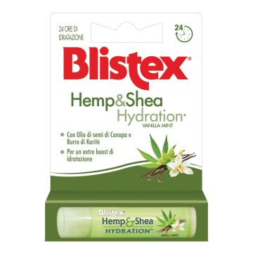 Blistex hemp & shea hydration vanilla mint