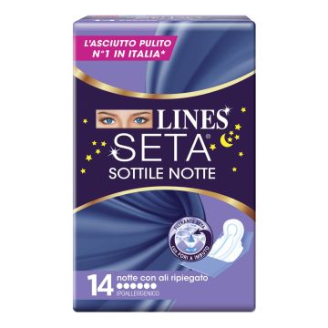 Lines seta sottile notte con ali 14 pezzi