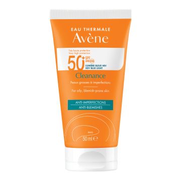 Avène Solare Cleanance Viso Crema Solare SPF 50+ Pelle Tendenza Acneica 50 ml