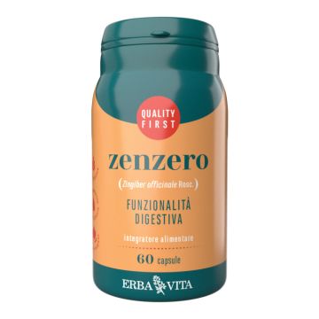 Erba Vita Zenzero Integratore Digestivo 400 mg 60 Capsule