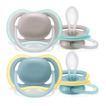 Avent 2 succhietti ultra air 6-18 mesi neutro limoni