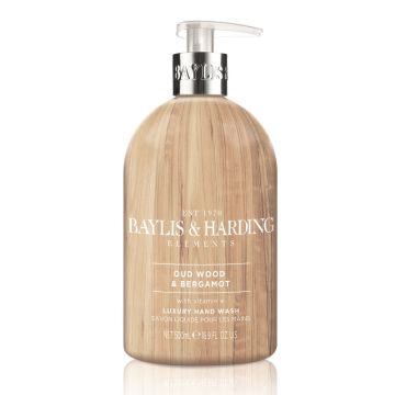 Baylis & harding sapone liquido mani oud wood/bergamotto 500 ml