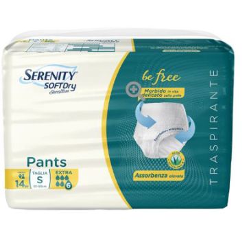 Serenity pants sd sensitive be free super taglia s 14 pezzi