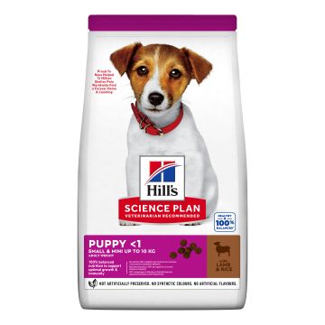 Science plan canine puppy small & mini lamb & rise 1,5 kg