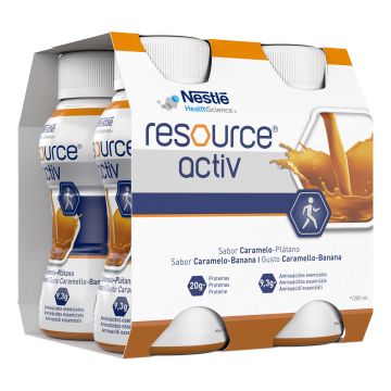 Resource activ caramello banana 4x200 ml