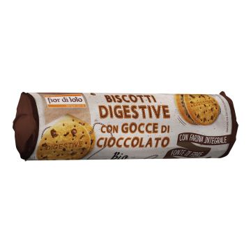 Fior di loto biscotti digestive con gocce di cioccolato 250 g