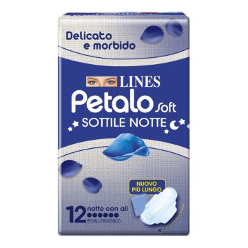 Lines Petalo Soft Sottile Notte Con Ali 12 Pezzi