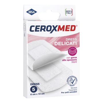 Cerotti Compresse Dress Ceroxmed Delicati 6 X10 Cm 5 Pezzi