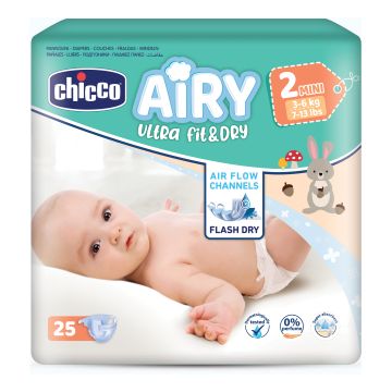Chicco airy pannolino mini 25 pezzi
