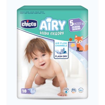 CHICCO AIRY PANNOLINO JUNIOR 18 PEZZI