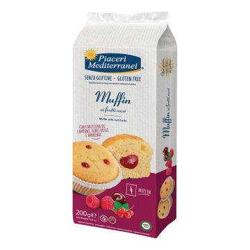 PIACERI MEDITERRANEI MUFFIN FRUTTI ROSSI 200 G