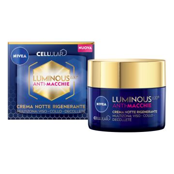NIVEA - Cellular Luminous 630 anti Macchie - Crema notte rigenerante 50 Ml