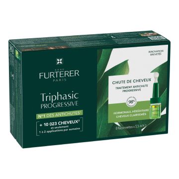 Triphasic Progressive Trattamento Contro La Caduta 8 Flaconi Da 5,5 ml