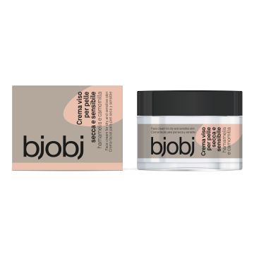 Bjobj crema viso pelle secca e sensibile hamamelis e camomilla 50 ml