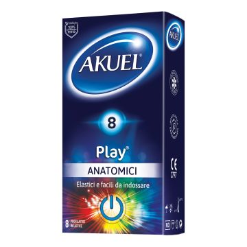 Profilattico akuel play anatomico 8 pezzi