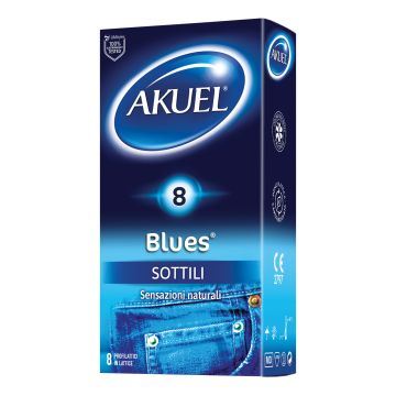 Profilattico akuel blues sottile 8 pezzi