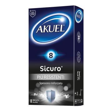 Profilattico akuel sicuro piu' resistente 8 pezzi