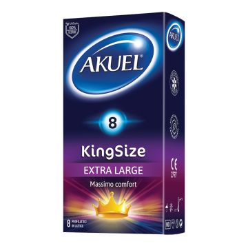 Profilattico akuel king size extra large 8 pezzi