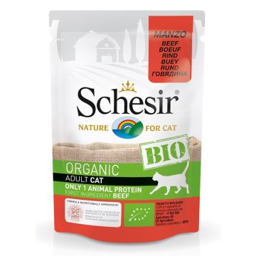 Schesir Gatto Bio Organic Busta Adulto Manzo 85 Gr