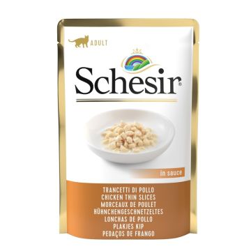 Schesir Gatto Busta In Salsa Adulto Trancetti Di Pollo 85 Gr