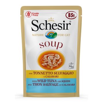 Schesir cat soup tonno calamari 85g Schesir cat soup tonno calamari 85g