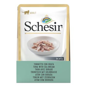 Schesir Gatto Busta In Jelly Adulto Tonnetto & Orata 85 Gr