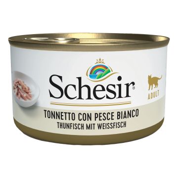 Schesir Gatto Lattina In Jelly Adulto Tonnetto & Pesce Bianco 85 Gr