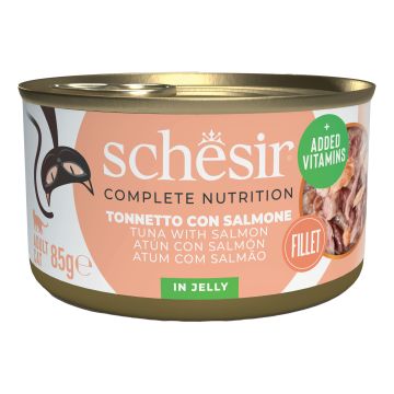 Schesir Gatto Lattina In Jelly Adulto Tonnetto & Salmone 85 Gr