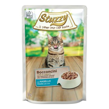 Stuzzy Gatto Bocconcini Busta Adulto Nasello 85 Gr