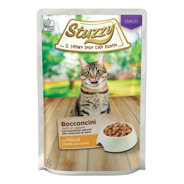Stuzzy Gatto Bocconcini Busta Adulto Sterilizzato Pollo 85 Gr
