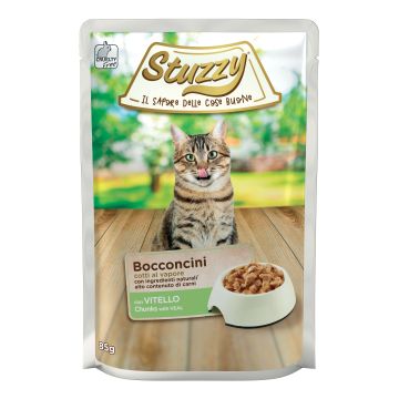 Stuzzy Gatto Bocconcini Busta Adulto Vitello 85 Gr