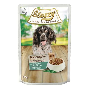 Stuzzy Cane Bocconcini Jelly Busta Adulto Vitello & Fagiolini 100 Gr