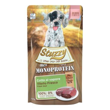 Stuzzy Cane Monoprotein Busta Puppy Vitello Fresco 150 Gr
