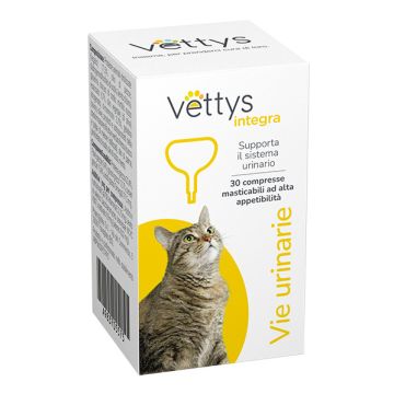 Vettys Integra Vie Urinarie Gatto 30 Compresse Masticabili