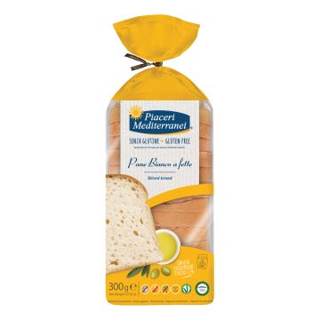 Piaceri mediterranei pane bianco a fette 300 g