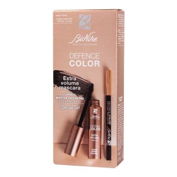 Defence color special set occhi extra volume mascara + matita hd301