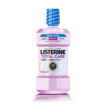 Listerine Total Care Gusto Delicato Collutorio Antiplacca e Antibatterico 500 ml