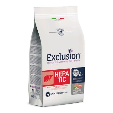 Exclusion Cane Diet Hepatic Adulto Small Maiale, Riso & Piselli 2 Kg