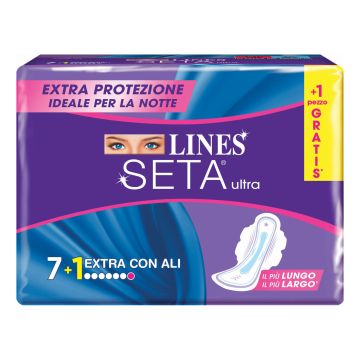 Lines seta ultra extra con ali dwct 7+1 pezzi