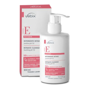 Vebix phytamin e detergente intimo lenitivo ph 7,0 300 ml