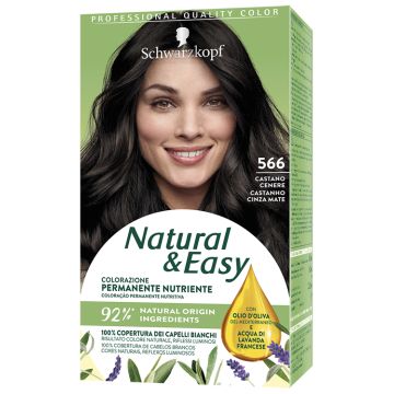 SCHWARZKOPF - Natural & Easy - Colorazione Permanente N 566 castano cenere