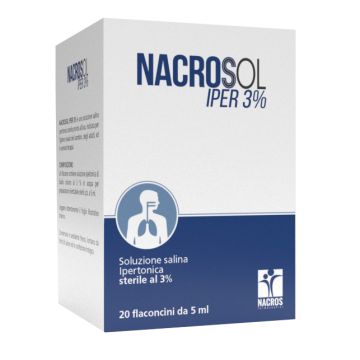 Nacrosol iper 3% 20 fiale fisiologiche 5 ml