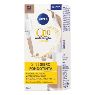 NIVEA - Q10 Power Anti-Rughe 3in1 - Siero Fondotinta N. 2 Dark