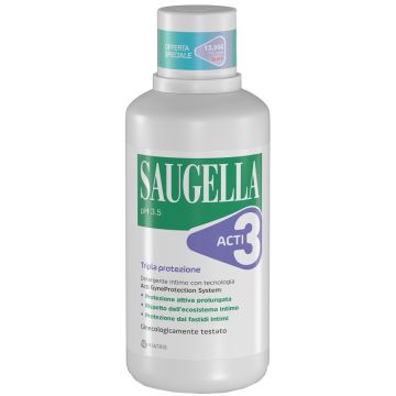 Saugella acti3 detergente intimo 500 ml taglio prezzo