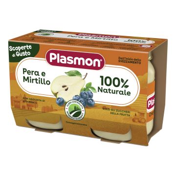 Plasmon Omog Pera Mirtillo 2pezzi